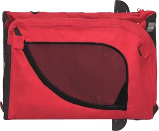 vidaXL Hondenfietstrailer Rood/Zwart