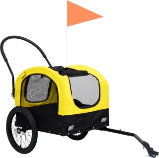 vidaXL Hondenwagen en Fietstrailer