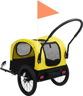 vidaXL Hondenwagen en Fietstrailer
