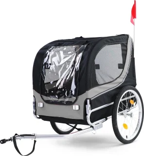 Viking Choice Hondenkar Opvouwbaar 40 kg Grijs Zwart