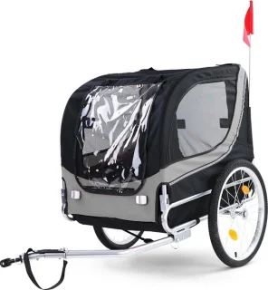 Viking Choice Hondenkar Opvouwbaar 40 kg Grijs Zwart