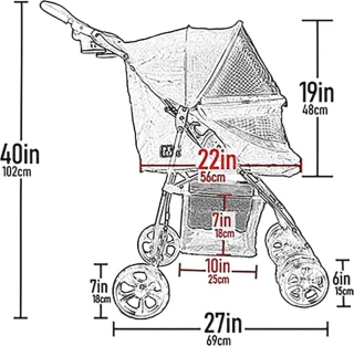 Wandelwagen voor katten en honden