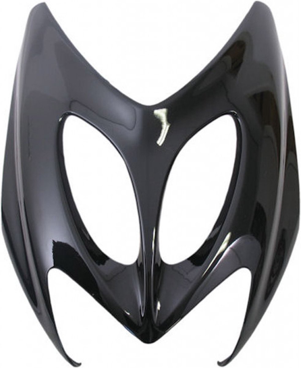 De Yamaha Aerox Voorfront 2014 Zwart Metallic in één oogopslag