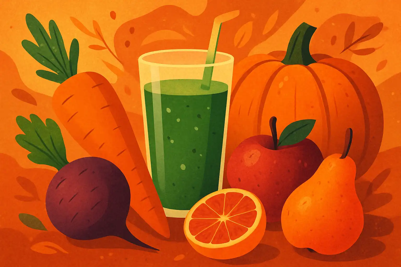 Herfstjuicen: knolgroenten en herfstvruchten die je juicer naar een hoger niveau tillen