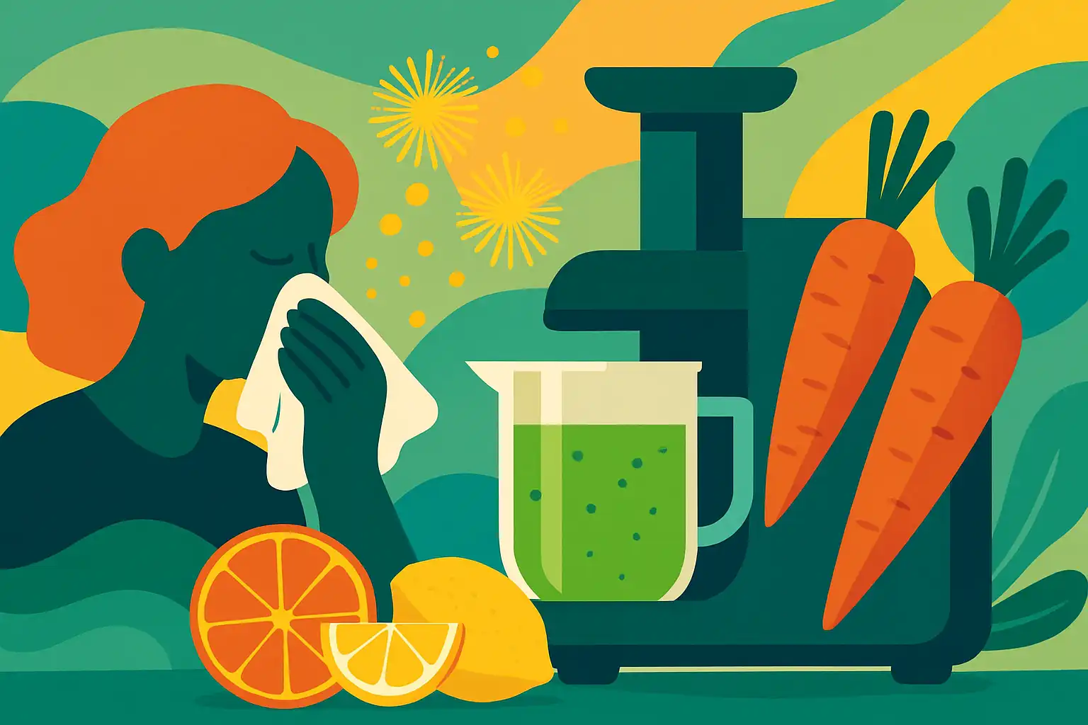 Juicen bij hooikoorts: welke sappen je klachten kunnen verzachten (en wat je beter laat staan)