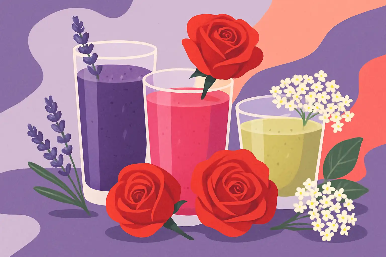 Juicen met eetbare bloemen: de verrassende smaken van lavendel, roos en vlierbloesem