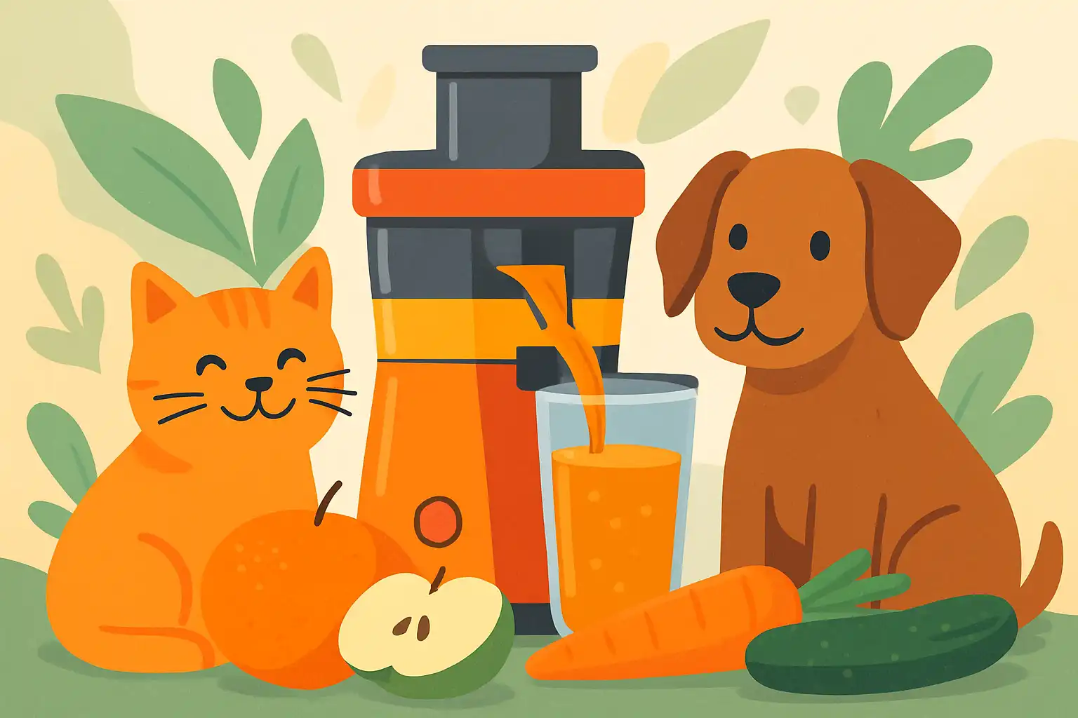 Juicen voor je huisdier: zo maak je veilige sapjes voor hond en kat