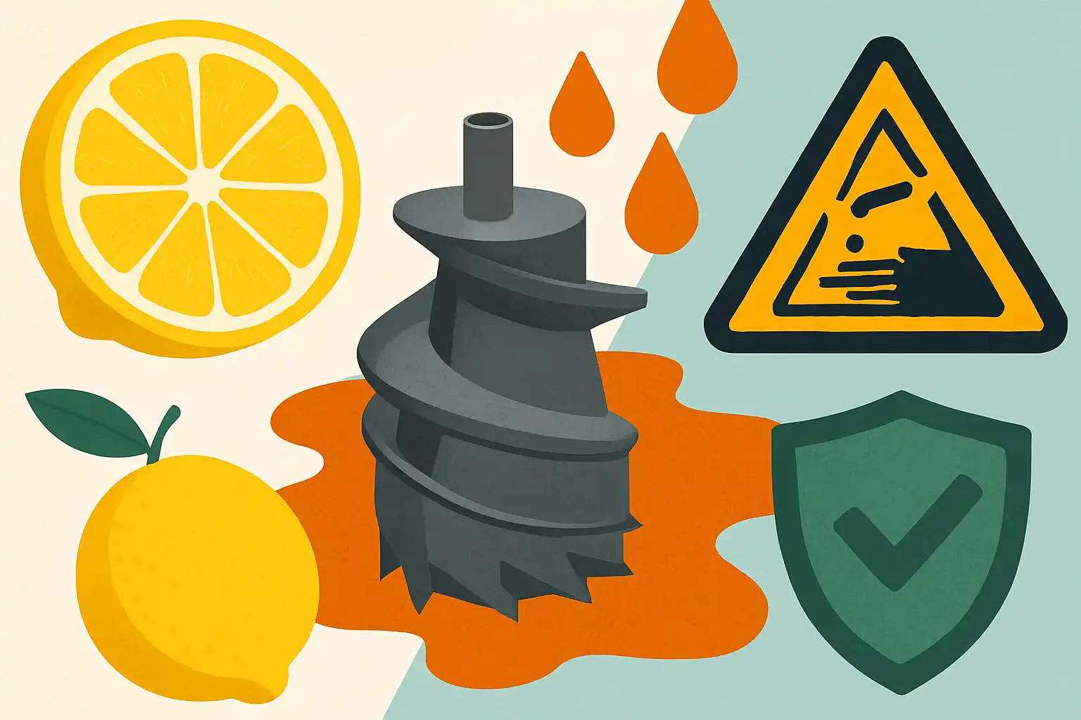Kan citroen je juicer beschadigen? wat zuren doen met onderdelen en hoe je ze beschermt