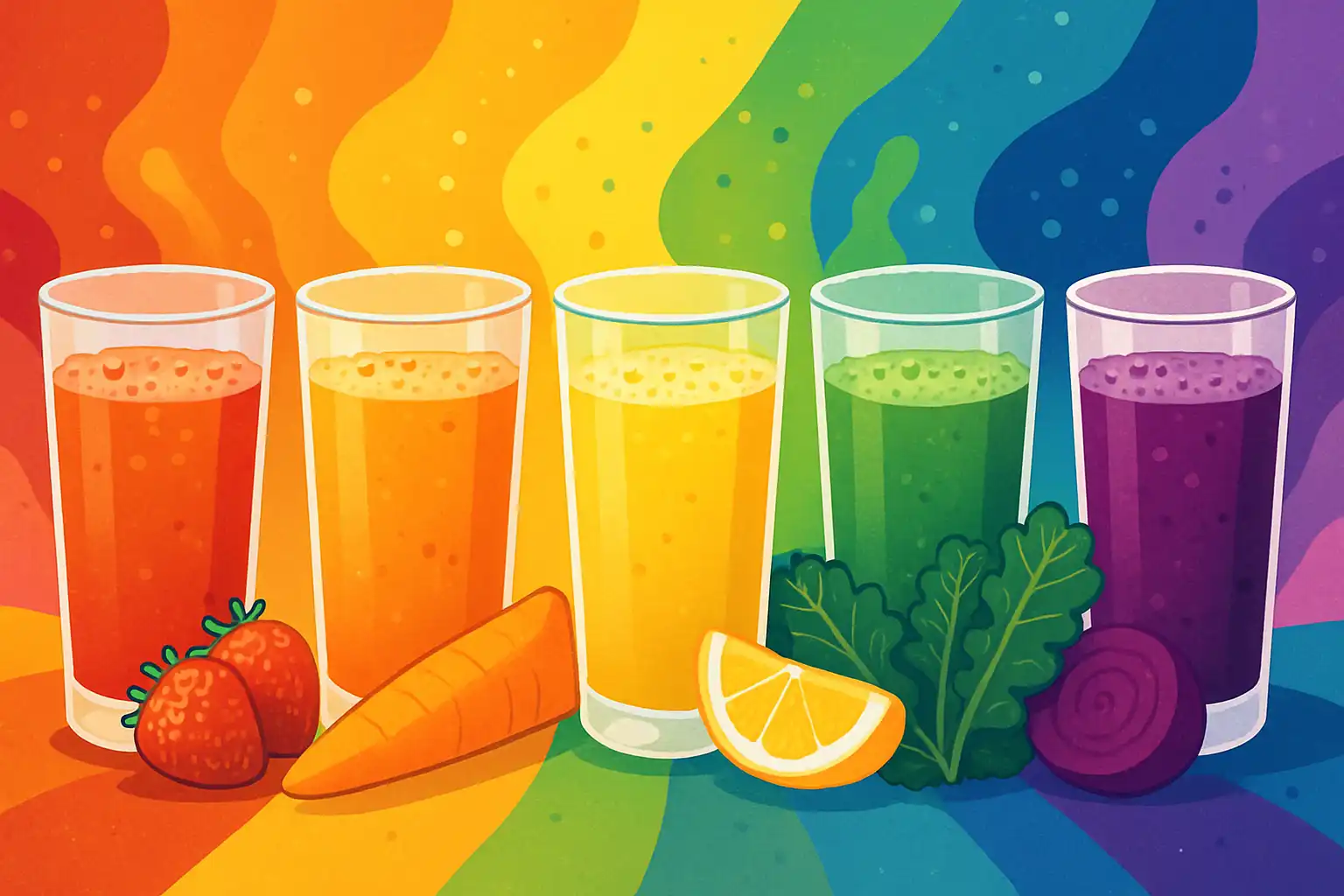 Proef de regenboog: kleurrijk juicen voor maximale micronutriënten