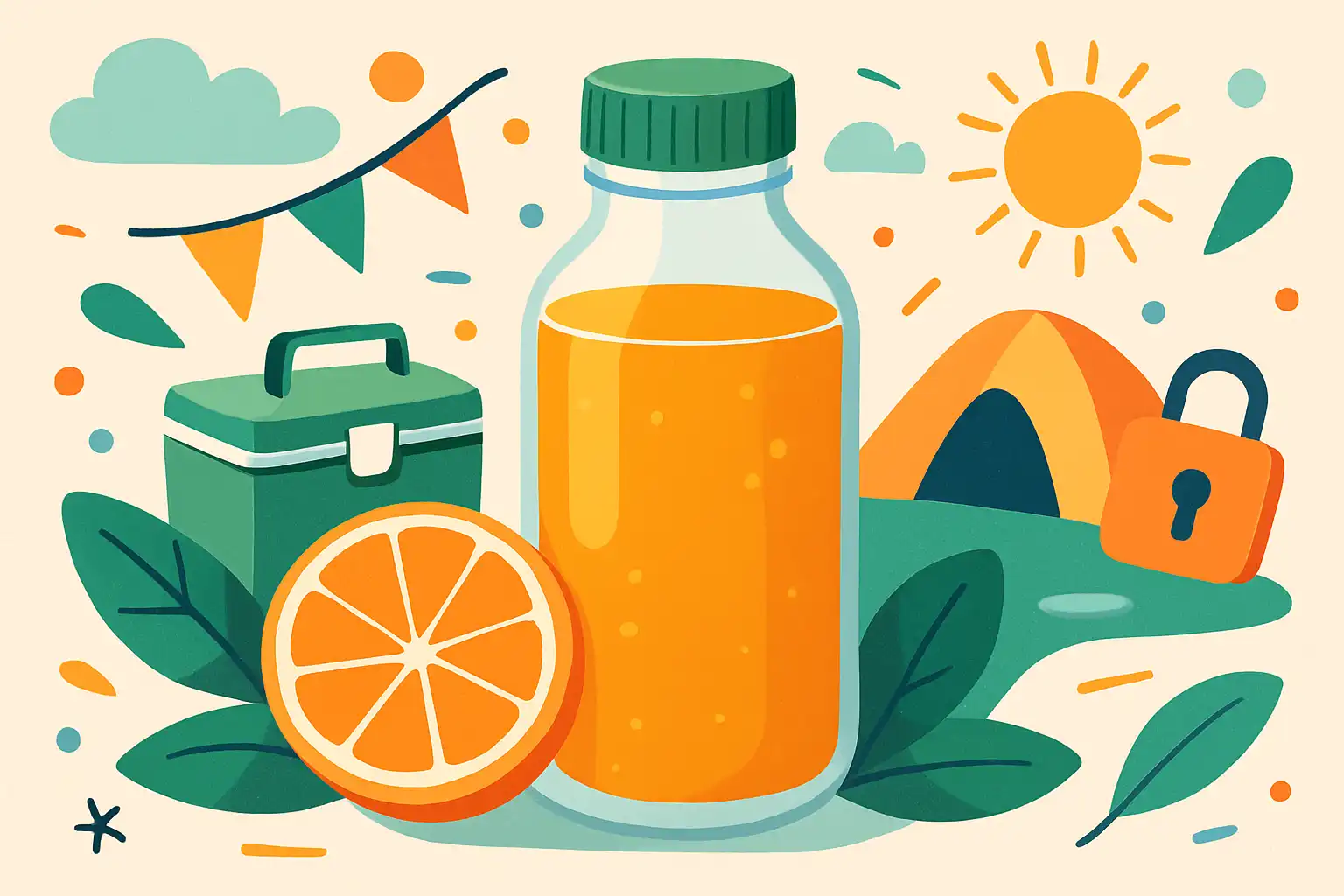 Zo houd je vers sap veilig onderweg: tips voor picknicks, festivals en onderweg