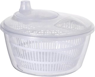 Grote Salade Spinner met Easy Press – Snel, schoon en knapperig