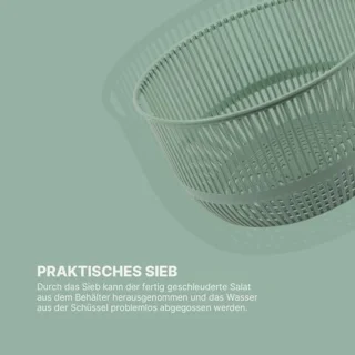 Saladecentrifuge 2,7 liter - BPA-vrij, 3-in-1 Keukengerei voor Verse Salades