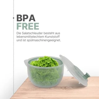 Saladecentrifuge 2,7 liter - BPA-vrij, 3-in-1 Keukengerei voor Verse Salades