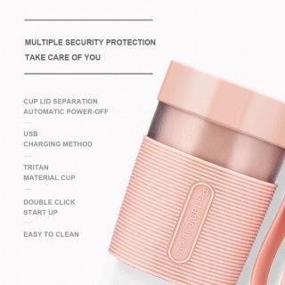 Wat vinden we goed aan de Draagbare blender USB oplaadbare elektrische blender sapcentrifuge shaker beker fitness roze