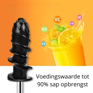 Sapcentrifuge - Slow Juicer - 2 snelheden Fruit/Groente