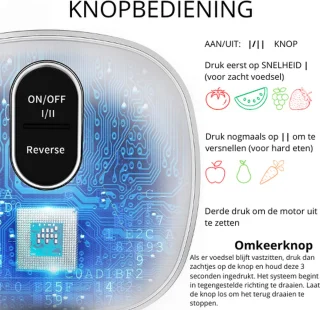 Sapcentrifuge - Slow Juicer - 2 snelheden Fruit/Groente