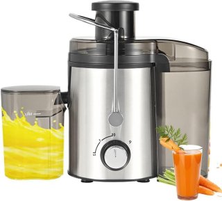 De Sapcentrifuge voor groenten en fruit van roestvrij staal 800 W krachtig - elegant design en gemakkelijk te reinigen - verse en voedzame sappen sapcentrifuge groenten en fruit in één oogopslag