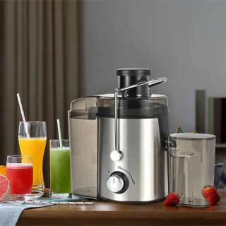 Sapcentrifuge voor groenten en fruit van roestvrij staal 800 W krachtig - elegant design en gemakkelijk te reinigen - verse en voedzame sappen sapcentrifuge groenten en fruit