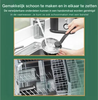 Professionele Juicers - Sapcentrifuge voor Groenten & Fruit - Juicer Met 0.65 L Sapbeker en Pulpreservoir - 2 Snelheden - 600W - RVS / Zwart