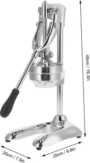 Commerciële Handmatige Juicer Roestvrij Staal Limoen Juicer Stand Huishoudelijke Benodigdheden 9.8 "x 8" x 19.5 "