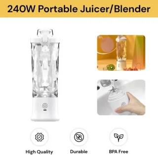 600 ml elektrische mini-sapcentrifuge, draagbare blender, smoothie-sapcentrifuge, fruitmachine