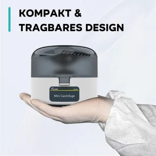Mini-centrifuge 4000 tpm met 2-in-1 rotor voor laboratoriumtoepassingen