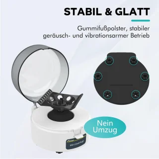 Mini-centrifuge 4000 tpm met 2-in-1 rotor voor laboratoriumtoepassingen