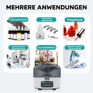 Mini-centrifuge 4000 tpm met 2-in-1 rotor voor laboratoriumtoepassingen