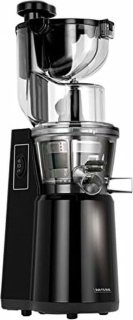 De Koudpersmixer voor groenten en fruit - lage snelheid 60 omw/min - slowjuicer met 2 netmaten - achteruitfunctie - 200 W sapcentrifuge groenten en fruit in één oogopslag