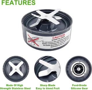 Mengbladen - Vervanging extractormes - Vervangend Extractorblad - Geschikt Voor Nutribullet 600w/900w - Vervangende Onderdelen En Accessoires - Vervangend afzuigmes