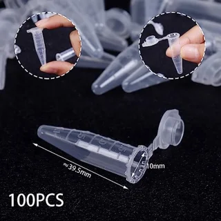 Centrifugebuis 1,5 ml - 100 Stuks - Conische Laboratoriumbuizen met Snap-Cap voor Wetenschappelijk Gebruik