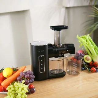 Sapcentrifuge - Slowjuicer - Koude Pers Juicer - Langzaam Kauwen Sapmachine - 2 Snelheidsstanden - Stil - Hoge Sapopbrengst - Groente en Fruit Pers - Eenvoudig te Reinigen - Anti-Druppel - BPA-vrij - Compacte Juicer - 450ml - 150W