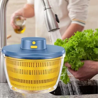 Automatische slacentrifuge voor groenten en fruit - USB draadloos, 4000 ml, Keukenhulp voor snel afwateren