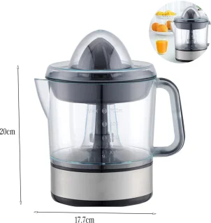 1x Elektrische Zitronenpresse - 700ml BPA-vrij - 2 Drukschijven - Hoge Sapopbrengst - Voor Citroen, Sinaasappel & Grapefrui
