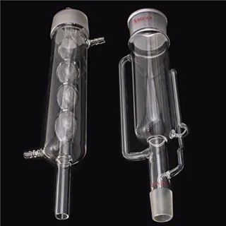 500 ml Soxhlet Extractor met Condensator - 2 stuks Fractionskolom