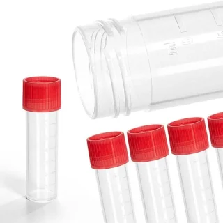 100 centrifugebuizen 8ml pp rood