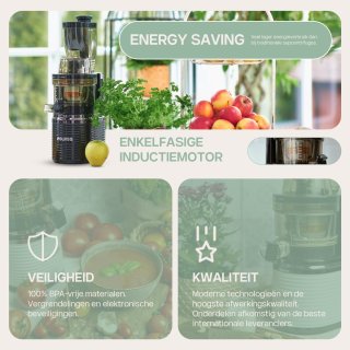 Wat vinden we goed aan de 4SWISS Slowjuicer BM202 Wit