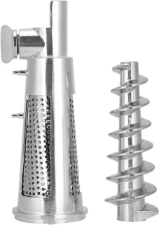 Accessoire set voor juicer en vleesmaler met schroefas, filterzak en tomatensapmaker