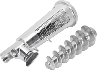 Accessoire set voor juicer en vleesmaler met schroefas, filterzak en tomatensapmaker
