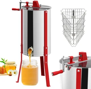 ACXIN Handmatige Honingcentrifuge 3-ramen Ø38 cm RVS