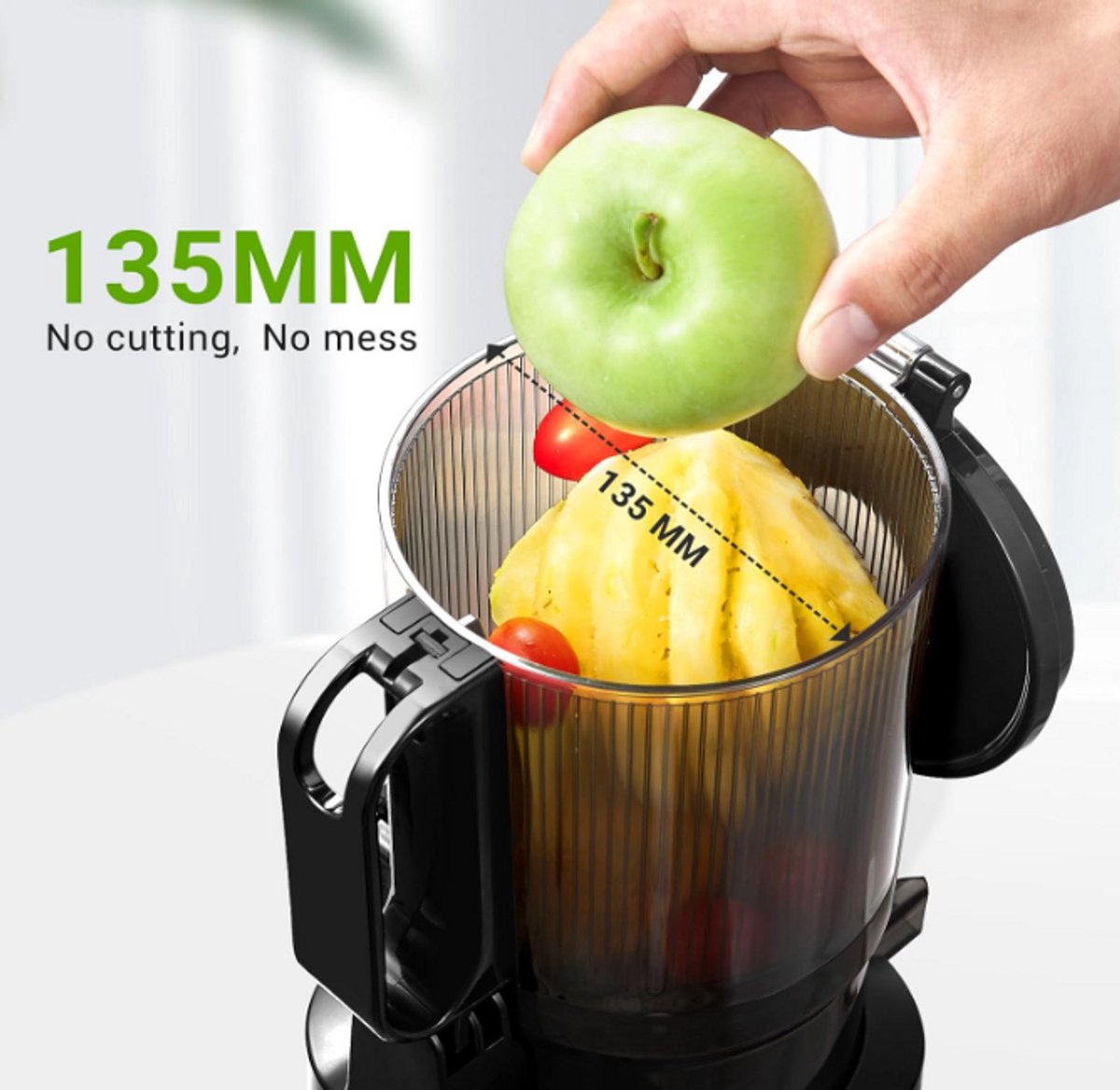 Wat vinden we goed aan de AMZCHEF All-In-One Slow Juicer 1.8L 250W Black