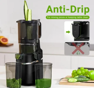 AMZCHEF All-In-One Slow Juicer 1.8L 250W Black