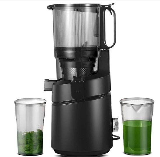 AMZCHEF All-In-One Slow Juicer: ruime opening, slim ontwerp, hoge opbrengst