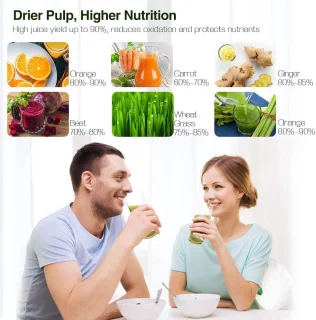 AMZCHEF Slowjuicer Professioneel