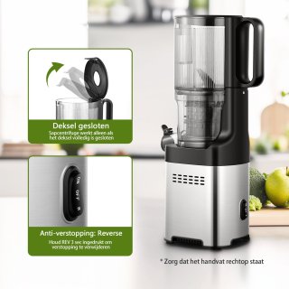 Wat vinden we goed aan de AMZCHEF Slowjuicer Sapcentrifuge