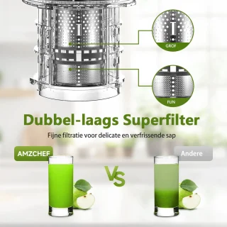 AMZCHEF Slowjuicer Sapcentrifuge