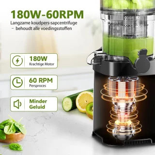 AMZCHEF Slowjuicer Sapcentrifuge