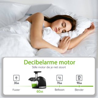 Wat vinden we goed aan de AMZCHEF Slowjuicer Sapcentrifuge Zwart