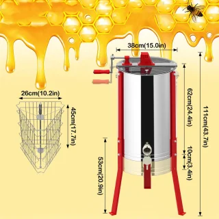 Wat vinden we goed aan de Aufun Handmatige Honingcentrifuge 3-ramen