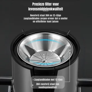 Wat vinden we goed aan de Aura® Sapcentrifuge Slowjuicer Zilver